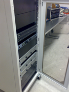 Audio cabinet for theatre hall